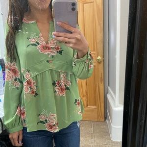 Loft floral blouse